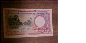 Smaller scarce 20 Shilling Banknote