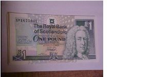 Scottish Parliment 1 Poond Notes no's 01-20 Banknote