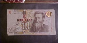 Northern Bank 10 Pound with one heck of a Beard! lol Banknote