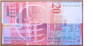 Banknote from Switzerland