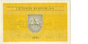 Banknote from Lithuania