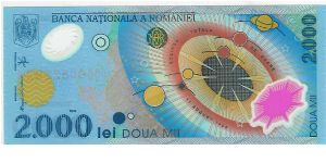 2000 Lei - Polymer. Banknote