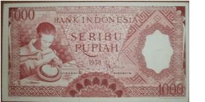 1000 Rupiah Banknote