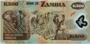 Banknote from Zambia