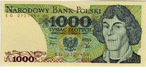 1.000 Zlotych * 1982 * P-146c Banknote