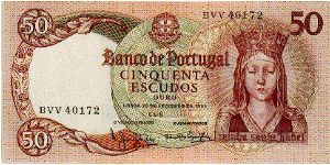 50 Escudos * 1964 * P-168 Banknote