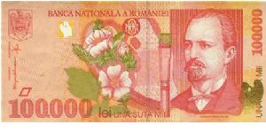 100.000 Lei * 1998 * P-110 Banknote