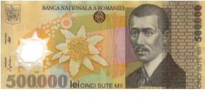 500.000 Lei * 2000 * Polymer note Banknote