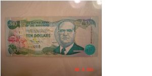 Bahamas P-64 10 Dollars 2000 Banknote