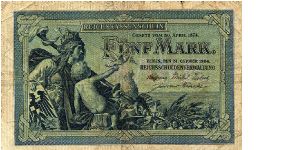 5 Mark * 1904 * P-8a Banknote