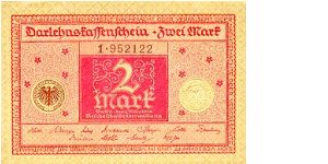 2 Mark * 1920 * P-59 Banknote