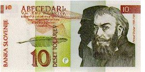 10 Tolarjev * 15 Jan 1992 * P-11 Banknote