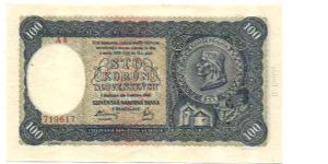 Slovak Republic
100 Ks 1940
2nd issue Banknote