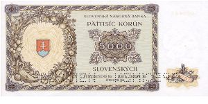 Banknote from Slovakia