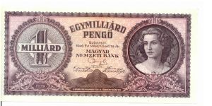 1.000.000.000 Pengö Banknote