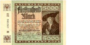 5.000 Mark
Reichsbanknote Banknote