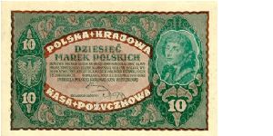 10 Marek Polskich
Polska Krajowa Kasa Pozyckowa Banknote