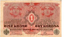 1 K
Austria - Hungary Banknote