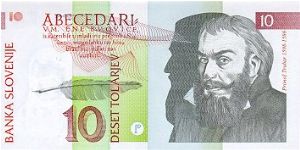 10 Tolarjev Banknote