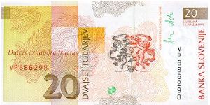 Banknote from Slovenia