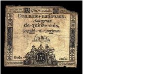 15 Sols. Banknote