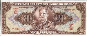 20 Cruzeiros * 1950 * P-144 Banknote