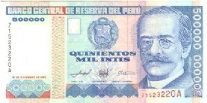 500.000 Intis * 1988 * P-147 Banknote