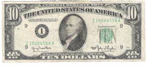 1950 ten dollars Banknote