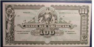 Ecuador 100 Sucres 1920

NOT FOR SALE Banknote