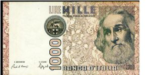 1000 Lire Banknote