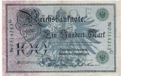 100 Mark 7.2.1908 (1918-1922) Banknote