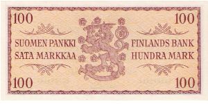 Banknote from Finland