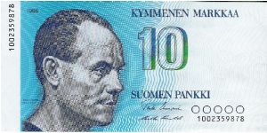 10 Markkaa 1986 Banknote