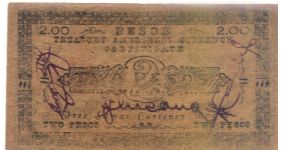 2 Pesos Certificate Banknote