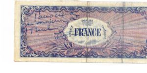 Banknote from France