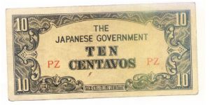 10 Centavos(Jap Invasion) Banknote