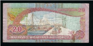 Banknote from Maldives