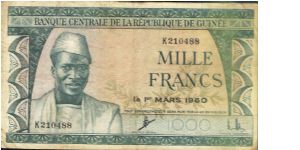 1000 Francs Banknote