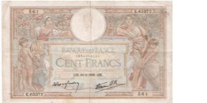 100 Francs 30.3.1939 Banknote