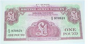British Armed Forces. 4th Series. 1 Pound Banknote