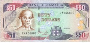 When a very dear friend of mine went on a cruise, she thought of me and brought me back this uncirculated note from Jamaica. Banknote