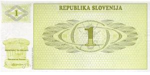 Banknote from Slovenia