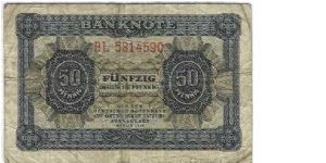 East Germany Banknote