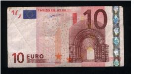 10 Euro.

Serial -T- prefix (Ireland)

Romanesque architecture on face and on back.

Pick #2t Banknote
