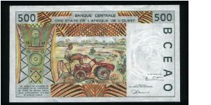 Banknote from West African States