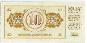 Banknote from Yugoslavia