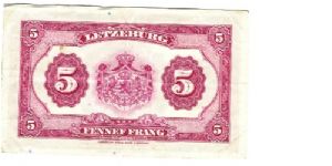 Banknote from Luxembourg