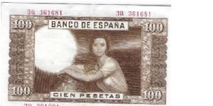 Banknote from Spain