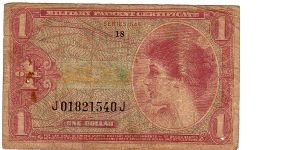 MILITARY PAYMENT CERTIFICATES
1965-1968
AREAS OF USE VIETNAM Banknote