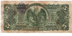 Banknote from Mexico